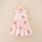 JF Pink & White Printed Frock FD6083B